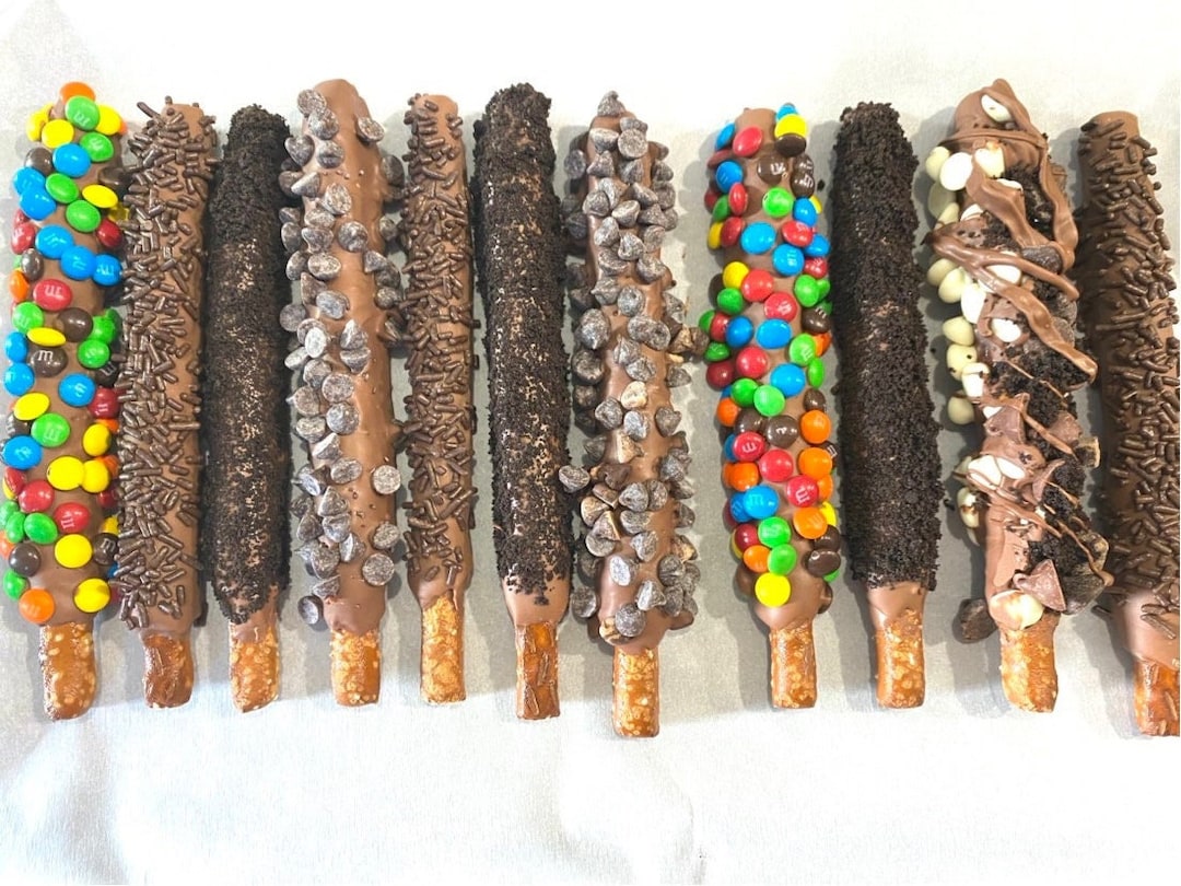 Best Ghirardelli Chocolate Covered Pretzels 3x Dipped in Milk, Dark White Chocolate, Best