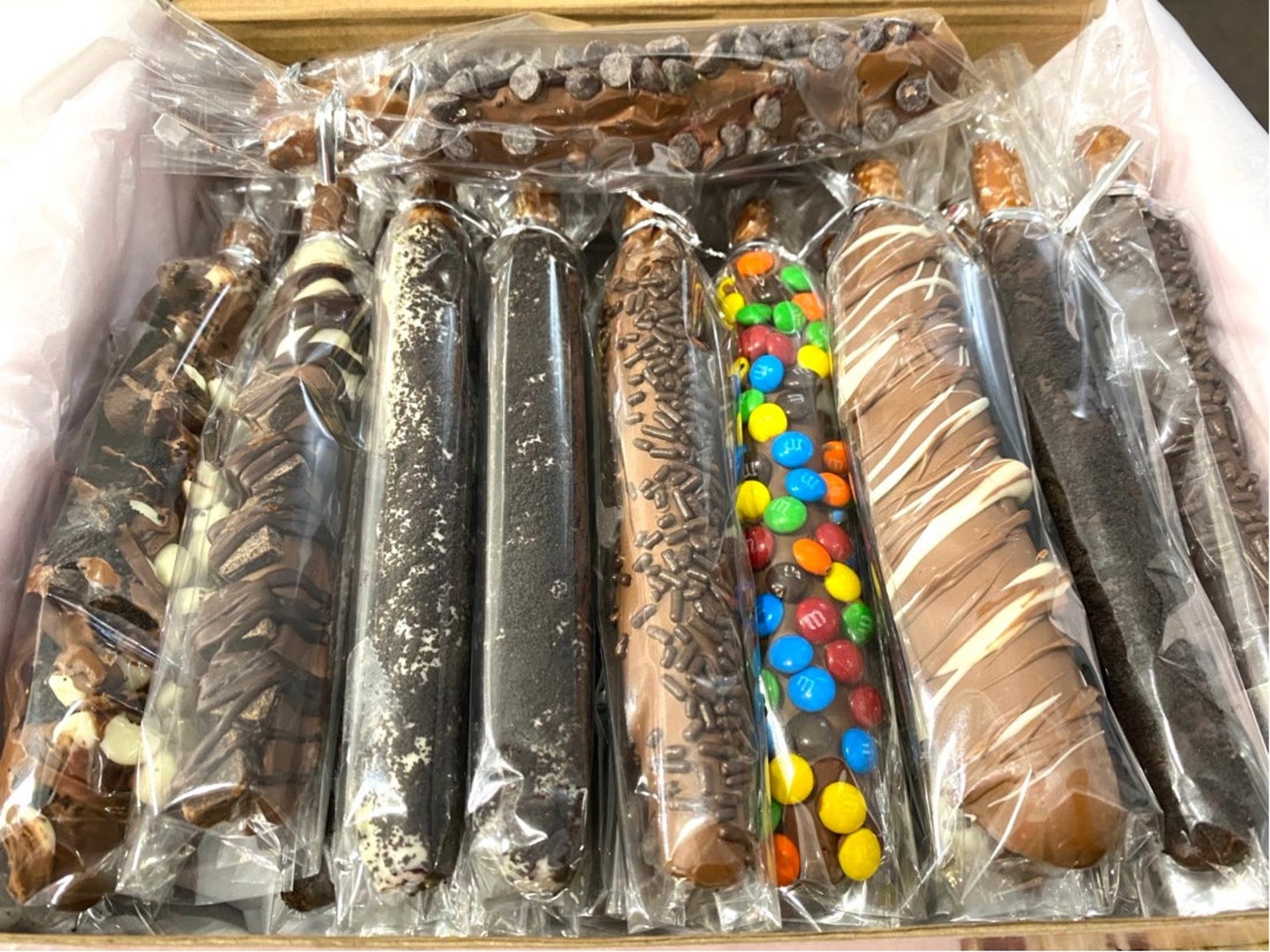 Best Ghirardelli Chocolate Covered Pretzels 3x Dipped in Milk, Dark