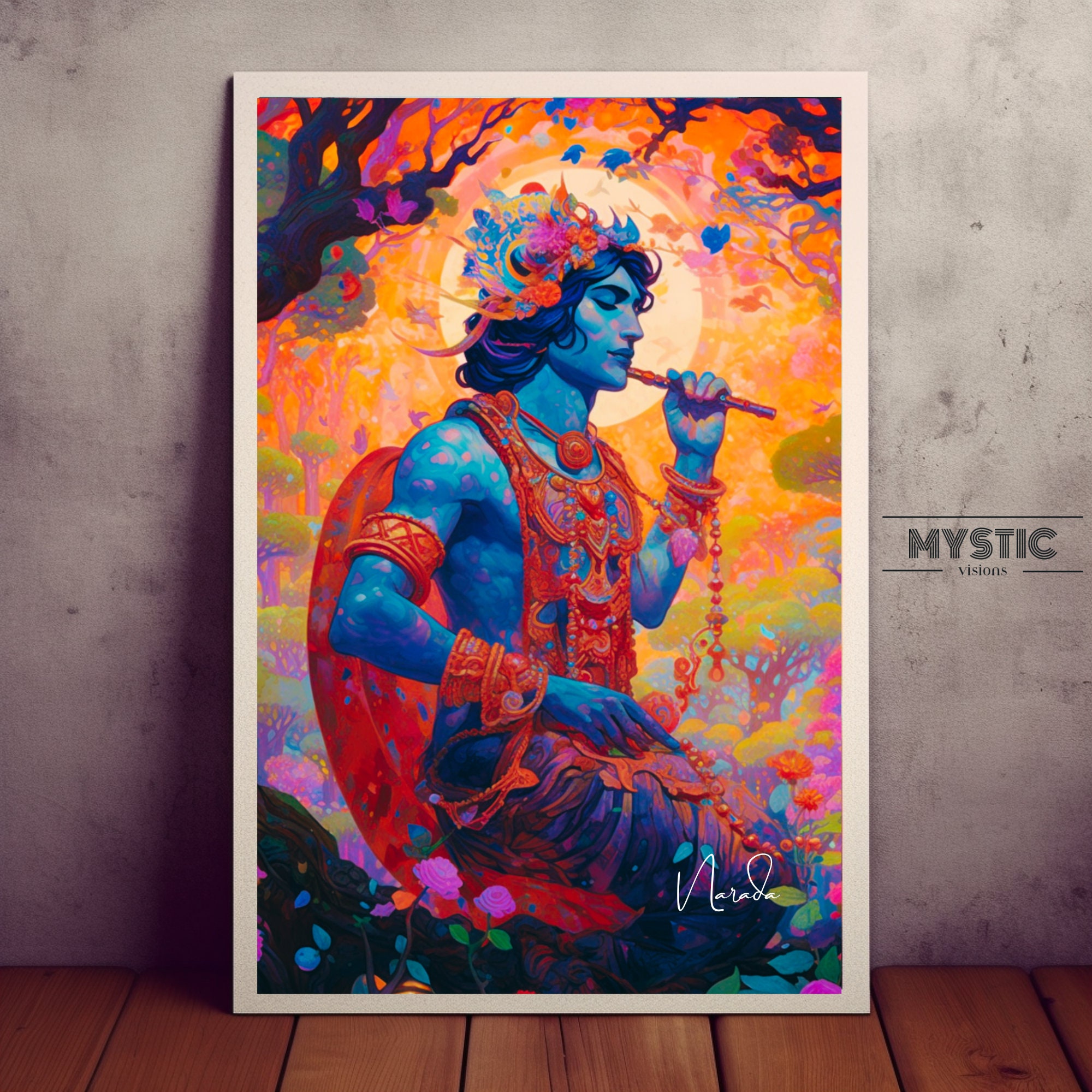 Krishna Wall Art, Hare Krishna Digital Download,hindu Wall Art, Hindu Gift, Yoga Gift, Spiritual