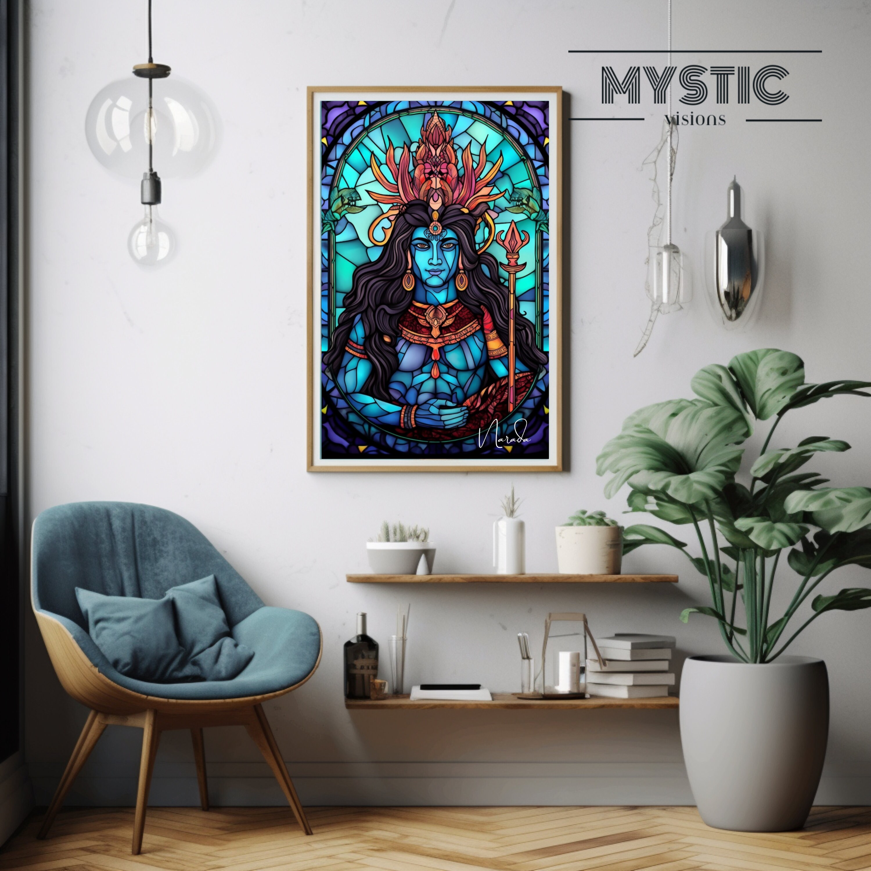 Shiva Wall Art Hindu God Illustration Hindu God Art Hindu Etsy