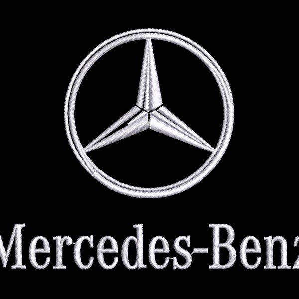 Mercedes-Benz symbol 2 sizes embroidery design