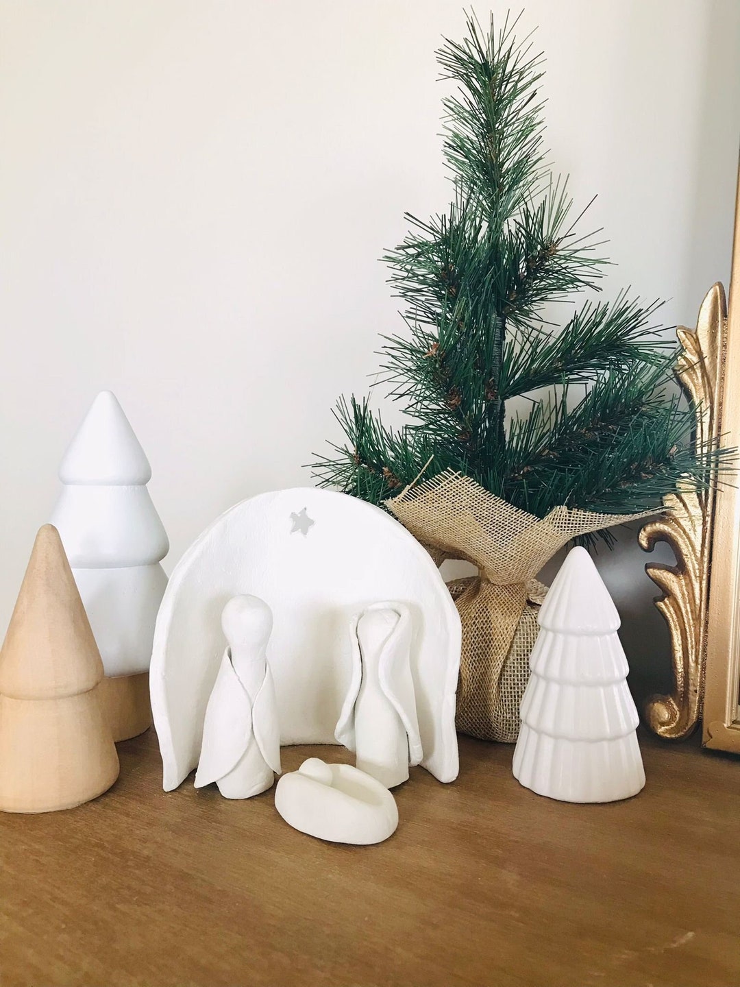 Unique Nativity Scene I Nativity Set I Simple and Elegant I Etsy