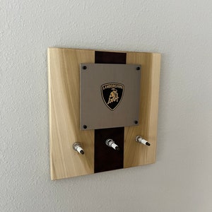 Key holder Lamborghini, made with wood, perfect for Man cave