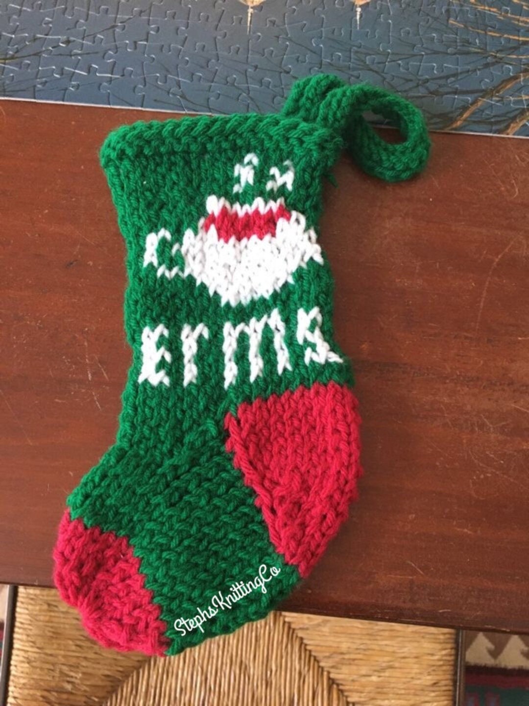 Custom Knit Mini Christmas Stockings Etsy