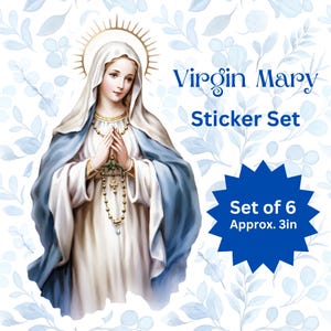 Stickers Vierge Marie, Stickers Mère Marie, Cadeau catholique pour, Stickers chrétiens, cadeau pour