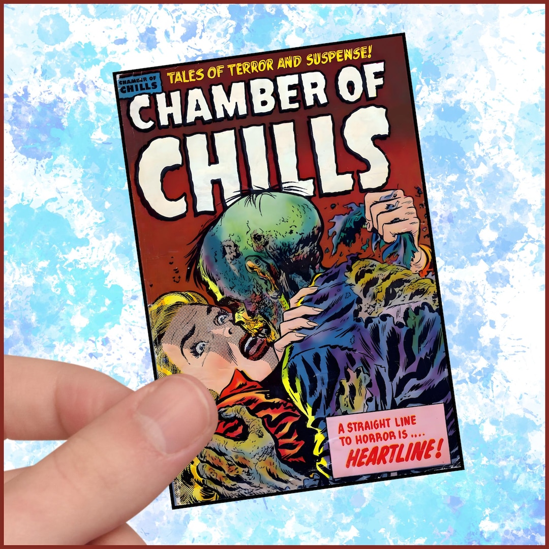 Vintage Comic Book Stickers: Set of 9 Horror/sci-fi Vinyl Laminated ...