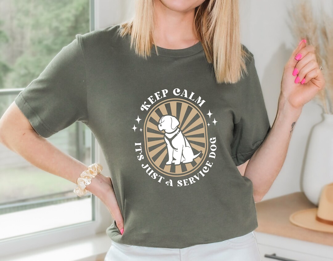 Service Dog Owners Tshirts Emotional Therapy Dog Shirt Keep Etsy