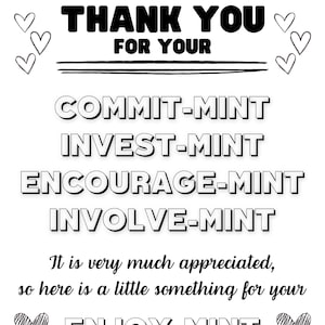 Thank you for your COMMITT-MINT printable SIGN