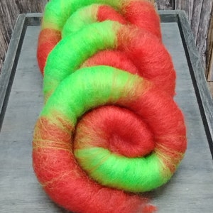 Rolags, Puni, Spinning Fiber, Hand Pulled Rolag, 1 oz