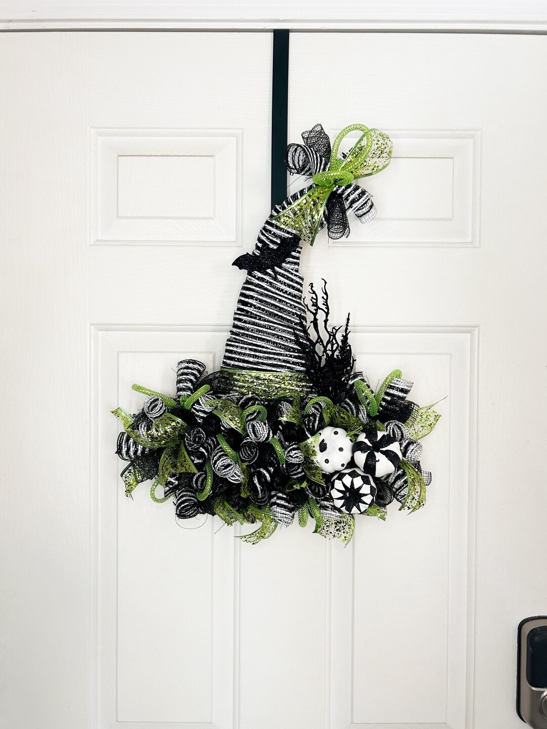 Halloween Wreath-witch Hat Wreath-witch Decor-wreath for Front Door ...