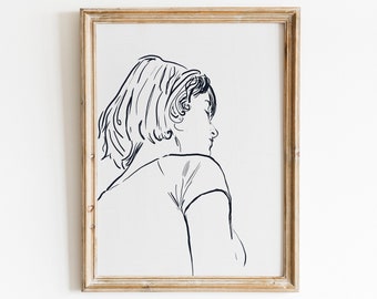 Female Line Art, Female Body Drawing,Woman Line Drawing,Figurative Art, One Line Drawing,Modern Line Drawing,Figurative Poster