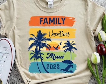 Family Vacation Maui Shirts, Hawaii Trip T-shirts, Custom Vacation Group Shirts