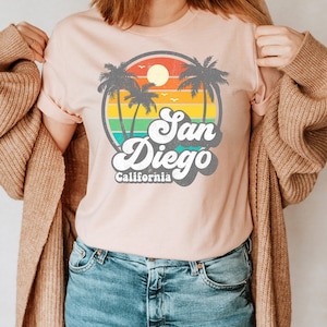 San Diego Vacation Shirt, San Diego California Trip Shirts, Travel Shirts, Personalized Travel T-shirts, Vintage San Diego Shirt