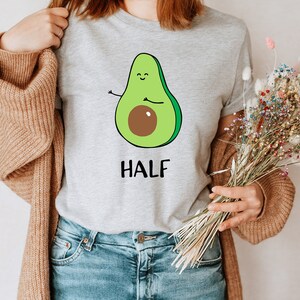 Better Half Avocado Couple Matching Shirts, Gift for Couple, Valentine Couple Shirts, Engagement Honeymoon Shirts,  Couple Outfit