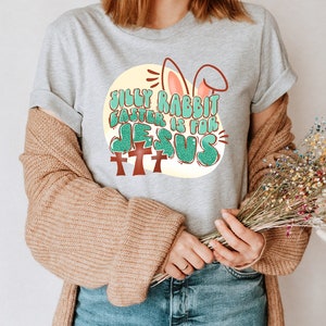 Silly Rabbit Easter Is For Jesus Shirt, Easter Outfit, Easter Gifts, Religious Christian Easter T-shirt