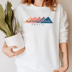 Mountains Sweatshirt, Custom Mountains Sweater, Mountains Trip Gift Sweatshirt, Mountains Trip Outfit, Camping Sweatshirt, Camp Sweatshirt