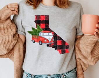 Home State Shirt, Family Christmas T-shirts, Christmas Matching Shirts, Custom States T-shirt