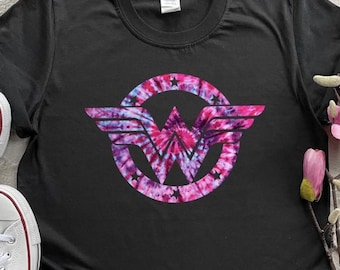 Wonder Woman Custom T-shirt, Custom Mama Gift Shirt, Personalized Woman Mom Gift Shirt, Wonder Woman Girls Outfit