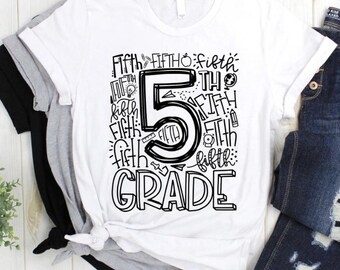 Custom Teacher Shirt, 5th Grade T-shirt, Custom School Shirts, Custom Teachers Team Tees