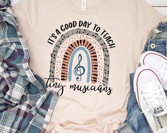 Music Teacher Shirt, Music Teacher Outfit, Music Teacher Gift T-shirt, Music Teacher Gift, Music Teacher Rainbow Shirt, Teachers Outfit