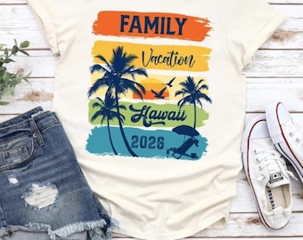 Benutzerdefinierte PNG-Designdatei für einen Familienurlaub auf Hawaii