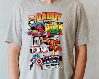 Daddy Superhero Shirt, Super Dad Shirt, Super Dad Gift, Dad Gift, Dad Gift Idea, Personalized Dad Gift Shirt, Fathers Day Gift, Birthday Dad