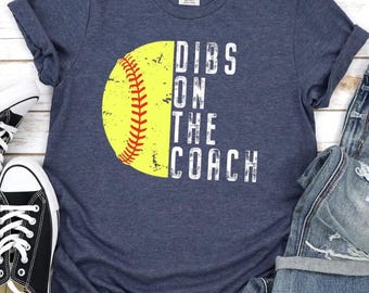 Me quedo con la camiseta del entrenador, camiseta de la esposa del entrenador de softbol, camisetas deportivas personalizadas