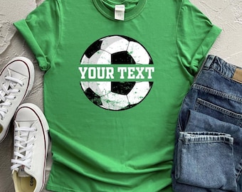 Custom Soccer Shirt, Personalized Soccer T-shirt Gift, Custom Text Sports Shirts, Personalized Gifts, Game Day Shirts