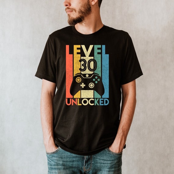 Personalized Level Unlocked Gamer Birthday T-shirt