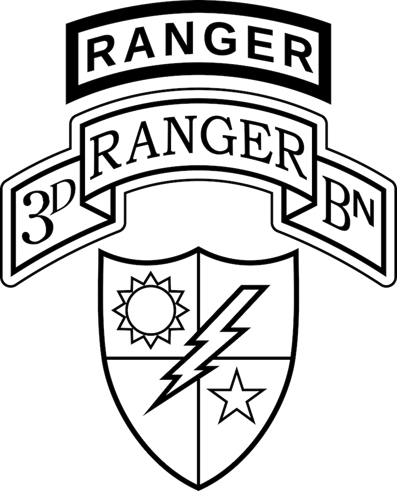 US Army 3rd Ranger Battalion Digital File SVG Eps Jpg Pdf Png Dxf - Etsy