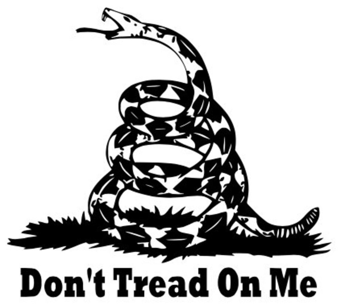 Do Not Rattle Don't Tread on Me Gadsden Rattle Snake Flag SVG Dxf Eps Jpg Pdf Png - Etsy