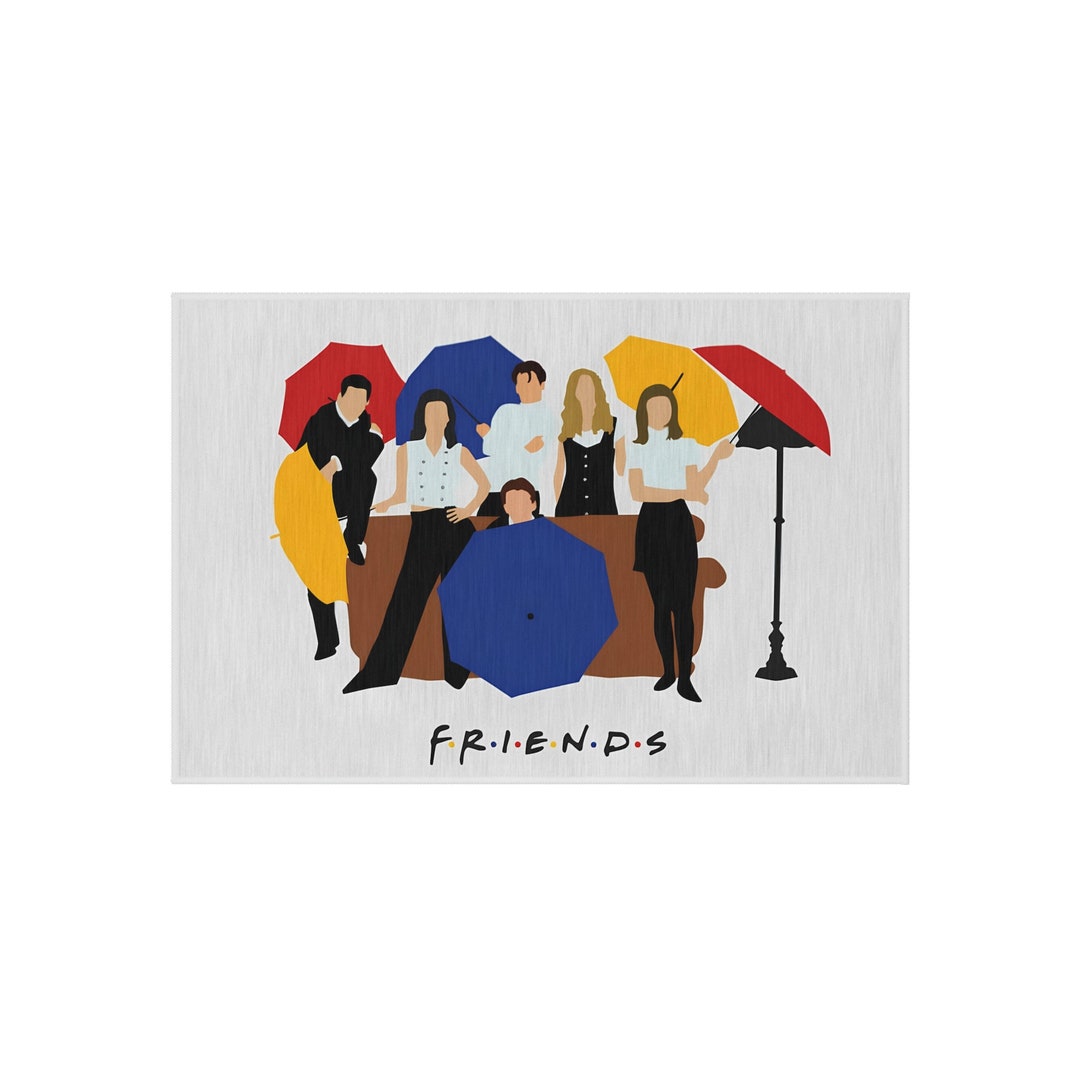 Friends Rug On Set Friends Sitcom TV Show Minimalist Rug multicolor - Etsy