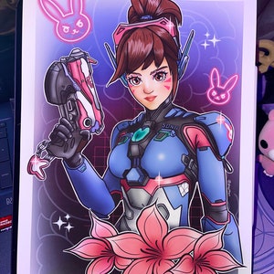 D.VA Overwatch A4 Print