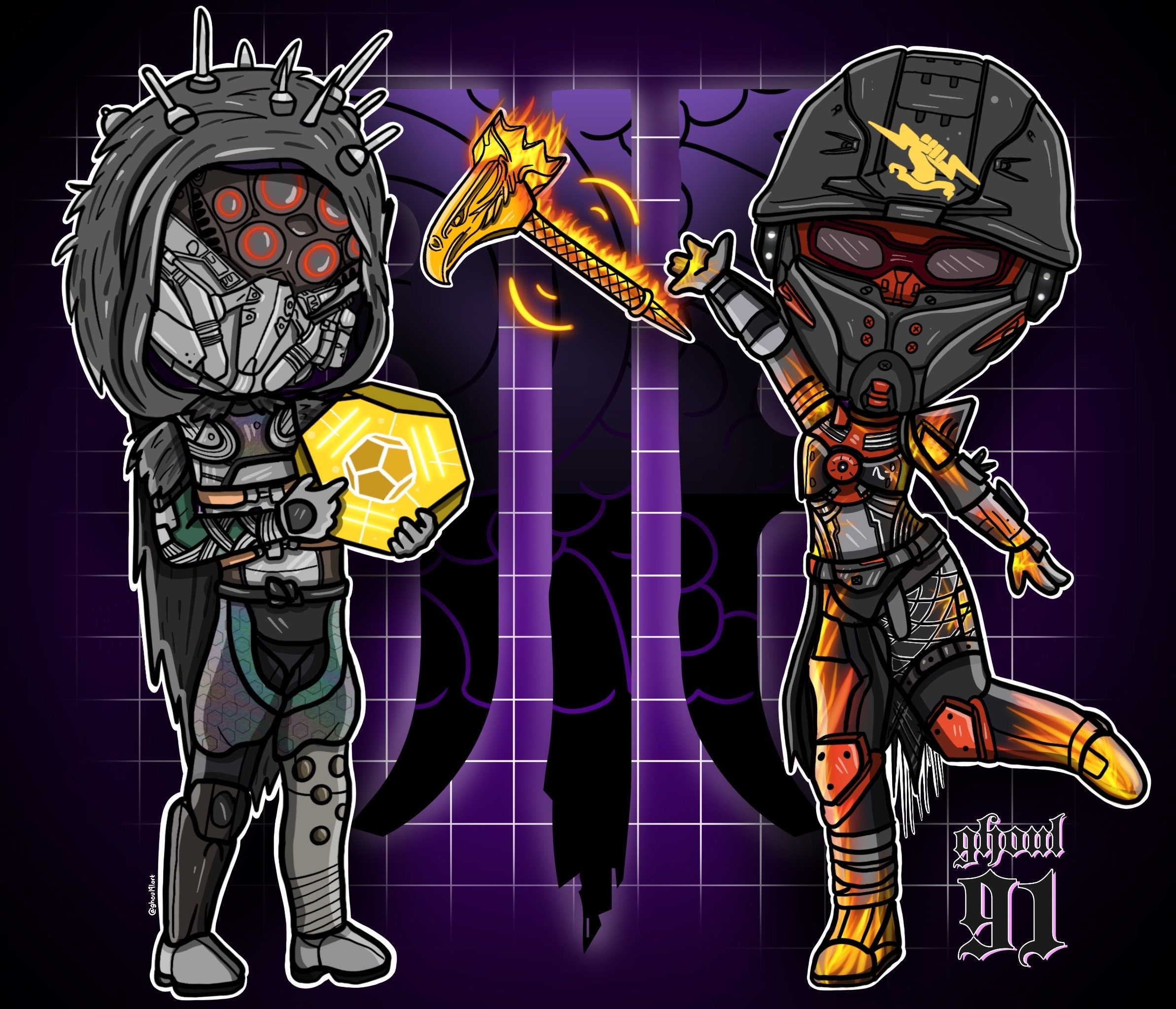 Custom Destiny Portrait (couple Edition) - Etsy