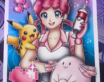 Nurse Joy A4 Print