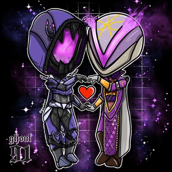 Custom Destiny Portrait (couple Edition) - Etsy