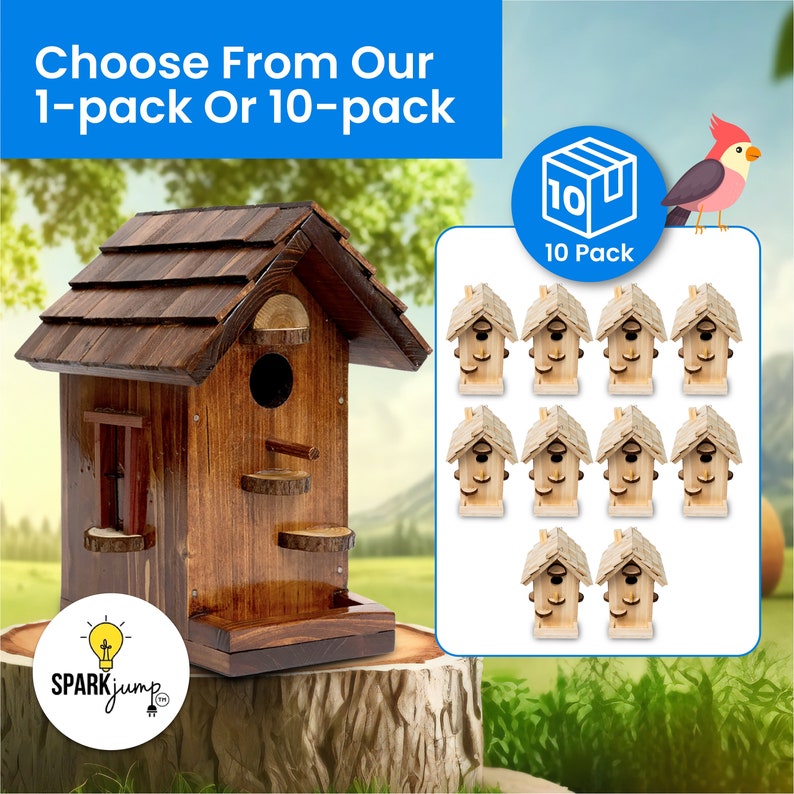 Premium Birdhouse DIY Woodworking Kit image 10