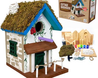 Cottage Birdhouse Woodworking Kit