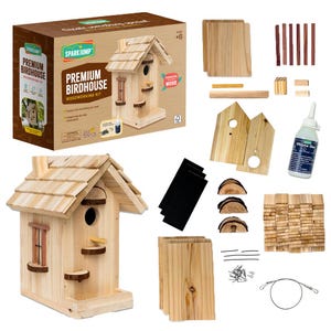 Premium Birdhouse Woodworking Kit