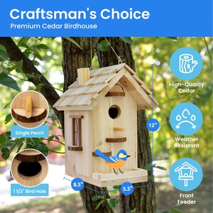 Premium Birdhouse DIY Woodworking Kit image 7
