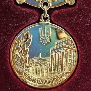 Rare medal &quot;Certificate of Honor from the Cabinet of Ministers of Ukraine&quot;