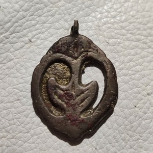 RARE Viking Age Ancient Amulet, Moon Pendant.