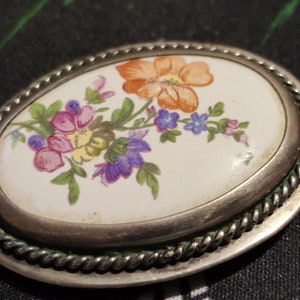 Silver plated brooch for women jewelry of the USSR