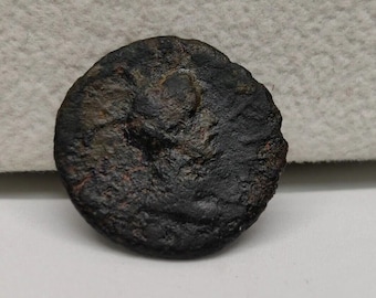 Zeldzame bronzen munt van Tyr dupondius, koning Hadrianus, 2e eeuw voor Christus.