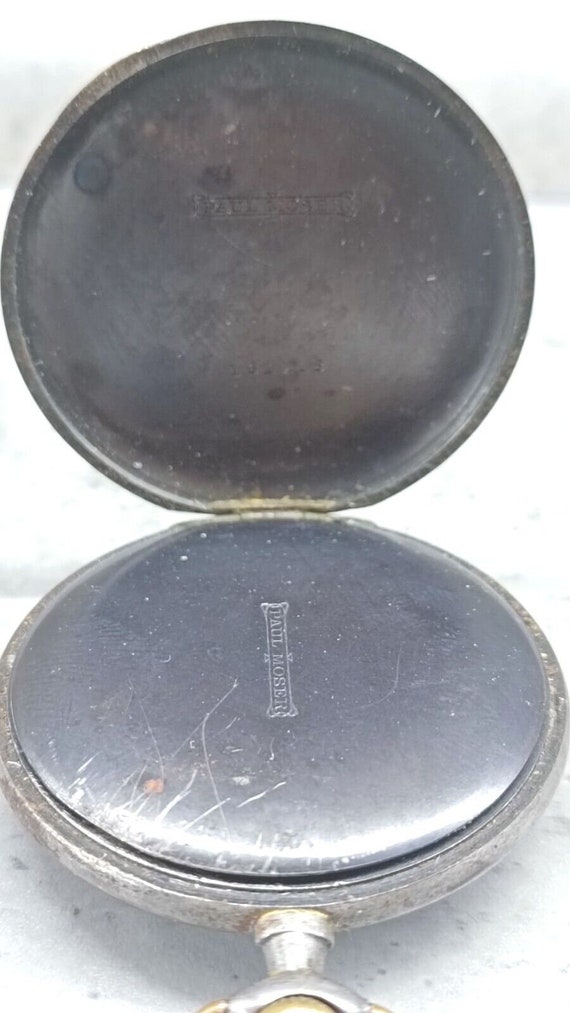 Antique Rare Pocket Watch PAUL MOSER Mechanical O… - image 5