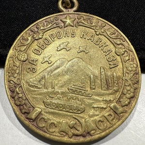 Original Medal for the Defense of the Caucasus WW2