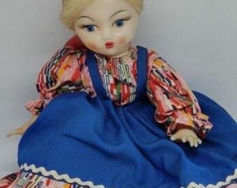 RARE Vintage Doll for a samovar, cotton wool, plastic, USSR.