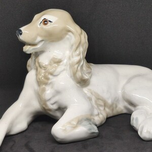 Figur Porzellanfigur LFZ Hund Cocker Spaniel.