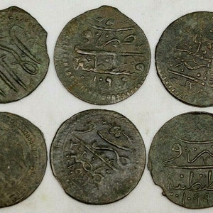 Bronze coins of the Ottoman Empire, Mangir 16th century.