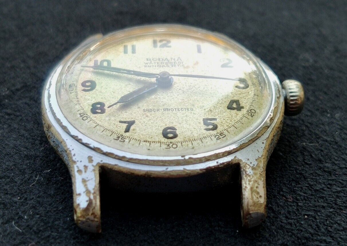 Vintage Swiss Rodana Antimagnetic Classic Dainty Leather Watch Rodania For women Quartz Pre-owned Swiss made Dm? main image 2